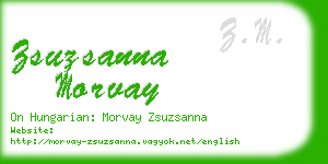 zsuzsanna morvay business card